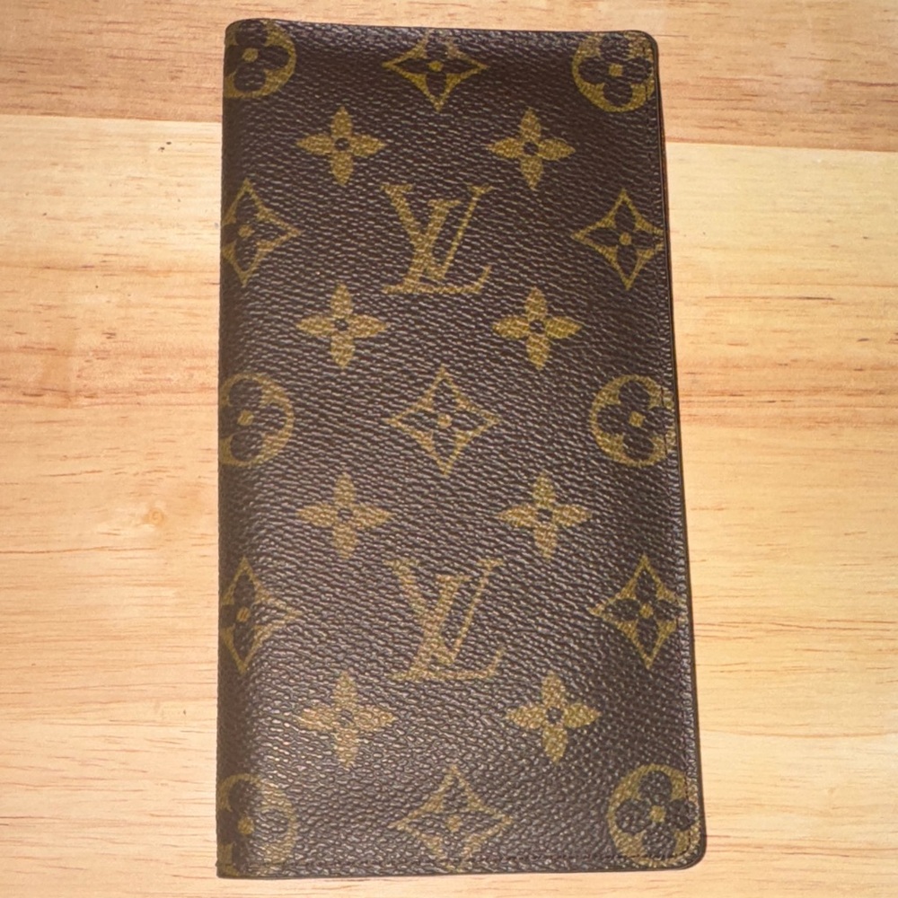 Louis Vuitton Monogram Porte valeurs wallet checkbook organizer